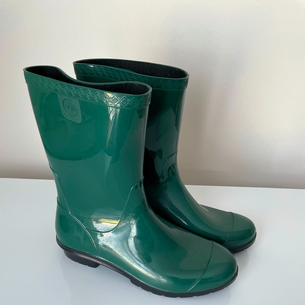 Emerald Green Ugg Rain Boots